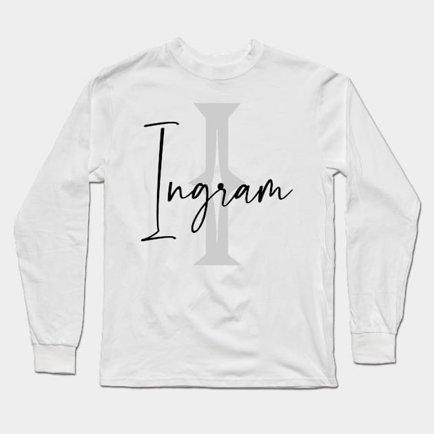 Ingram Second Name, Ingram Family Name, Ingram Middle Name Long Sleeve T-Shirt by Huosani